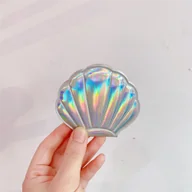 Lusterka do makijażu - TEMU Muszla Brokat Bling Lustro Dwustronne Składane Kompaktowe Lustro Do Makijażu Fantazja Laser Kolor Akcesoria Do Makijażu Do Podróży Kobiety - miniaturka - grafika 1