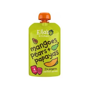 Ella'S Kitchen Bio Mango, Gruszka I Papaja, 120G - Desery dla dzieci - miniaturka - grafika 1