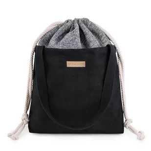 Duża torba damska Black/Melange Zagatto ZG 610 - Torebki damskie - miniaturka - grafika 1