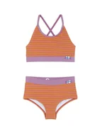 Biustonosze - finkid Biustonosz kąpielowy "Bikinit" w kolorze fioletowo-pomarańczowym - miniaturka - grafika 1