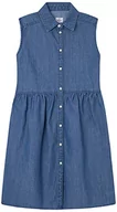 Sukienki - Pepe Jeans Dziewczęca sukienka Lori, niebieski (denim), 4 Lata - miniaturka - grafika 1