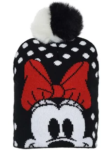 Disney Minnie Mouse Czapka "Myszka Minnie" w kolorze czarno-czerwonym - Czapki damskie - miniaturka - grafika 1