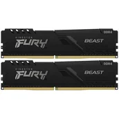 Pamięci RAM - Kingston FURY 16GB 2x8GB 3200MHz CL16 Beast BlackKF432C16BBK2/16 - miniaturka - grafika 1