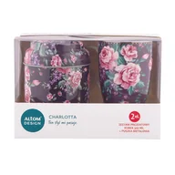 Kubki - Lumarko Zestaw Prezentowy Kubek Porcelanowy 300ML Fioletowy Z Puszką 9 X 11,5cm - miniaturka - grafika 1