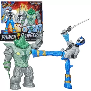 Hasbro Power Rangers figurki Blue Ranger vs Shockhorn F1603 - Figurki dla dzieci - miniaturka - grafika 1