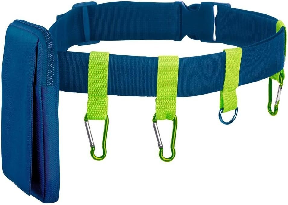 Pas outdoorowy MOSES 100 cm z torbą niebieski