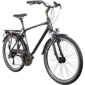 Rowery - Rower trekkingowy INDIANA X-Road 3.0 M19 28 cali Vee Rubber męski Czarno-brązowy - miniaturka - grafika 1