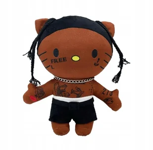 Pluszak Travis Scott Hello Kitty miś przytulanka maskotka prezent - Figurki dla dzieci - miniaturka - grafika 1