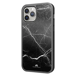 Black Rock - Etui na telefon komórkowy Protective Case marmurkowe pasuje do Apple iPhone 13 Pro Max I Robust Marble, Cover (czarny) - Etui i futerały do telefonów - miniaturka - grafika 1