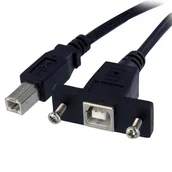 Kable komputerowe i do monitorów - StarTech USBPNLBFBM3 kabel USB 0,91 m USB 2.0 USB B Czarny - miniaturka - grafika 1