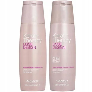 Szampon i Odżywka Po Keratynowym Prostowaniu Włosów ALFAPARF Lisse Design Keratin Therapy 2x250ml - Odżywki do włosów - miniaturka - grafika 2
