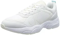 Trampki damskie - Calvin Klein Jeans Damskie tenisówki retro nad siatką WN Sneaker, białe/kremowe białe, 4 UK, Biały kremowy biały - miniaturka - grafika 1