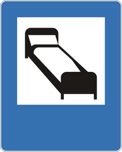 Znak drogowy informacyjny D-29 Hotel (motel) - Wyposażenie miejsc publicznych - miniaturka - grafika 1