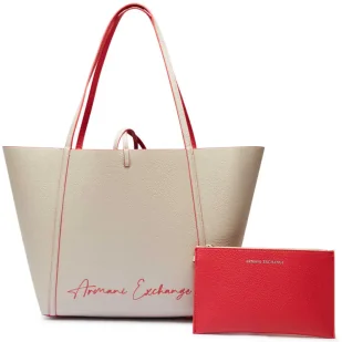 Armani Exchange Dwustronna shopperka + saszetka Angie - Torebki damskie - miniaturka - grafika 1