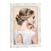 Ramki na zdjęcia - Ramka ślubna na zdjęcie 15x20 z masą perłową - miniaturka - grafika 1