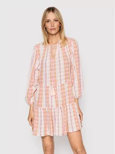 Sukienki - Seafolly Sukienka letnia Textured Gingham 54679-DR Kolorowy Relaxed Fit - grafika 1