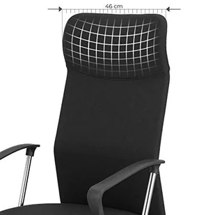 Fotel biurowy, krzesło biurowe Krzesło Biurowe Ergonomiczne Krzesło Obrotowe Wyściełane Siedzisko Pokrycie Materiałowe Regulowane I Przechylane Do 120 Kg Nośno - Fotele i krzesła biurowe - miniaturka - grafika 7
