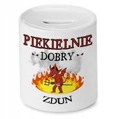 Skarbonki - Skarbonka na Urodziny 80 80te 80-te na Prezent z Nadrukiem ze Zdjęciem + Opakowanie na prezent (wzór 03) - miniaturka - grafika 1