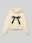 Bluzy dla dziewczynek - Bluza z kapturem o luźnym kroju z mieszanki bawełny - miniaturka - grafika 1