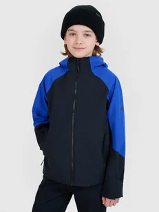 4F Kurtka trekkingowa membrana 5000 chłopięca - niebieska 146 (10-11 lat) - Kurtki i kamizelki sportowe męskie - miniaturka - grafika 1