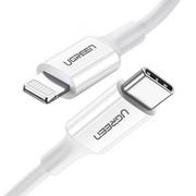 Kable - UGREEN kabel przewód MFi USB Typ C - Lightning 3A 0.5 m biały (US171) 60747 - miniaturka - grafika 1