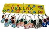 Breloki - ASTRONAUTA BRELOK DO KLUCZY DO PLECAKA KOSMICZNA ZAWIESZKA ZESTAW 12SZT - miniaturka - grafika 1