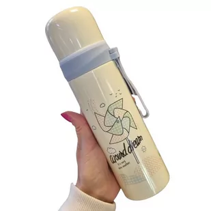 Termos Z Silikonowym Uchwytem Biały 500 Ml - Termosy - miniaturka - grafika 1