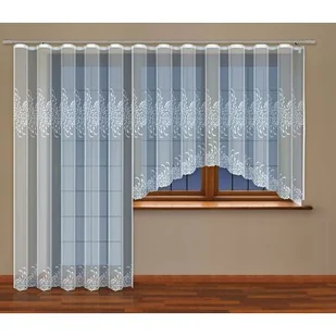 Firanka gotowa 250 x 200 cm biały - Firany - miniaturka - grafika 1