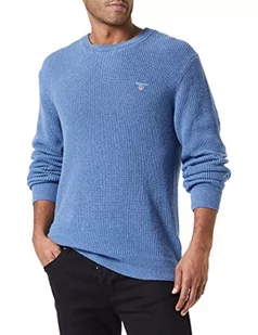 GANT sweter męski, Denim Blue Mel, 4XL - Swetry męskie - miniaturka - grafika 1