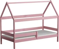 Łóżka dla dzieci i młodzieży - Elior Różowe łóżko domek w stylu skandynawskim - Petit 3X 190x80 cm - miniaturka - grafika 1