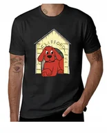 Koszulki męskie - KOSZULKA Z NADRUKIEM MĘSKA ŚMIESZNA T-SHIRT Pies CLIFFORD PIESEK r. L 20 - miniaturka - grafika 1