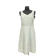 Sukienki - Boden Sukienka do Kolana Bez Rękawów Stylowa Zielono Szara w Kropki L - miniaturka - grafika 1