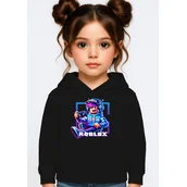 Bluzy dla dziewczynek - BLUZA DZIECIĘCA Z KAPTUREM ROBLOX GRACZ 122-128 DLA DZIECKA PREZENT - miniaturka - grafika 1