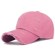 Czapki i chusty sportowe męskie - Czapka z daszkiem bejsbolówka damska męska Raw Street Pink - miniaturka - grafika 1