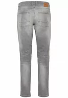 Spodenki męskie - camel active Męskie spodnie slim fit Madison, jasnoszary, 34W / 36L - miniaturka - grafika 1