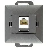 Gniazdka elektryczne - Abex Perła antracyt - gniazdo komputerowe GTP-10P - miniaturka - grafika 1