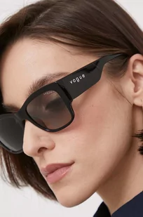 VOGUE okulary przeciwsłoneczne damskie kolor czarny - Vogue - Okulary przeciwsłoneczne - miniaturka - grafika 1