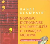 Książki do nauki języka francuskiego - Nouveau Dictionnaire des difficultes du Francais moderne + płyta CD ROM - Blampain Daniel, Hanse Joseph - miniaturka - grafika 1