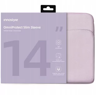 INNOSTYLE TORBA NA LAPTOPA 14" WODOODPORNA ETUI OMNIPROTECT SLIM FIOLETOWA - Torby na laptopy - miniaturka - grafika 1