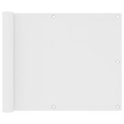 Parawany - vidaXL Parawan balkonowy, biały, 75x400 cm, tkanina Oxford vidaXL - miniaturka - grafika 1