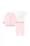 Dresy i komplety dla dziewczynek - Michael Kors komplet niemowlęcy kolor różowy - miniaturka - grafika 1