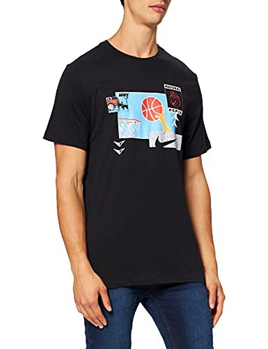 NIKE Męska koszulka M Nk Oc zdjęcie Ss, Czarny, M