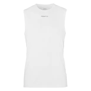 Męska koszulka bez rękawów CRAFT ADV ESSENCE SL TEE 2 M 1914794-900000 – Biały - Koszulki męskie - miniaturka - grafika 1