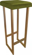 Taborety i hokery - Atos Hoker krzesło barowe ALEX 90cm podstawa złota BL75 - miniaturka - grafika 1