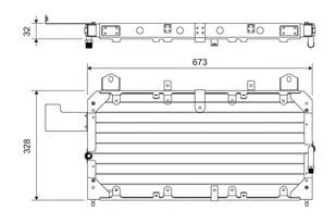 Chłodnica klimatyzacji VALEO 814062 BTR6632 LAND ROVER - Chłodnice - miniaturka - grafika 1