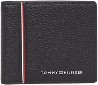 Portfele - Tommy Hilfiger Męski portfel TH Corp Mini CC AM0AM13042 Bifold, czarny (czarny), jeden rozmiar, czarny (czarny), rozmiar uniwersalny - miniaturka - grafika 1