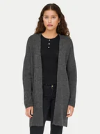 Swetry damskie - ONLY Kardigan Talio 15358604 Szary Regular Fit - miniaturka - grafika 1
