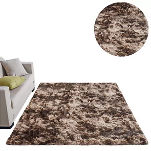 Dywan Ombre Shaggy Strado 140x190 OmbreCoffee (Brązowy) - Dywany - miniaturka - grafika 1