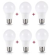 Żarówki LED - Żarówka LED bańka E27 10W b.ciepła 3000K 800lm mleczna 270* A60 Led2B KOBI 6PAK - miniaturka - grafika 1