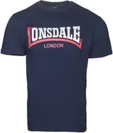 Koszulki męskie - T-shirt LONSDALE TWO TONE granatowy-XXL - miniaturka - grafika 1
